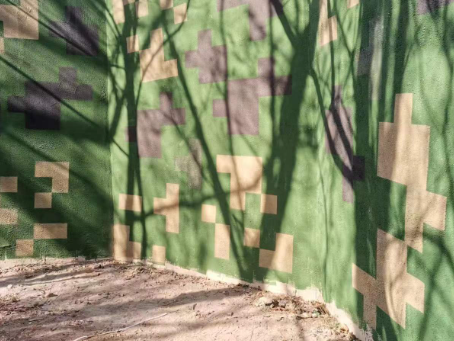 萍乡外墙围迷彩喷涂 聚焦工业园区围墙